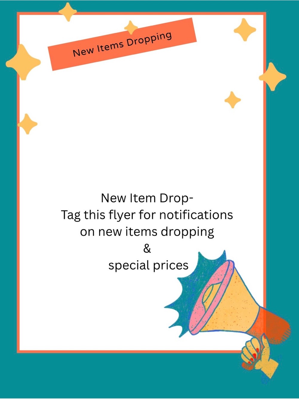 New item flyer